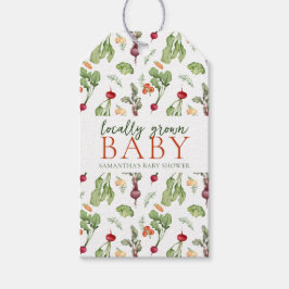 野菜農家市場ローカル栽培ベビー ギフトタグ