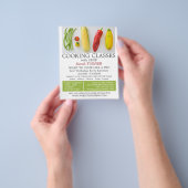 野菜選択、料理広告クラス チラシ (手)