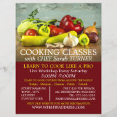 野菜選択、料理広告クラス チラシ (正面)