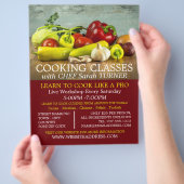 野菜選択、料理広告クラス チラシ (手)