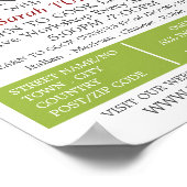 野菜選択、料理広告クラス ポスター (角)