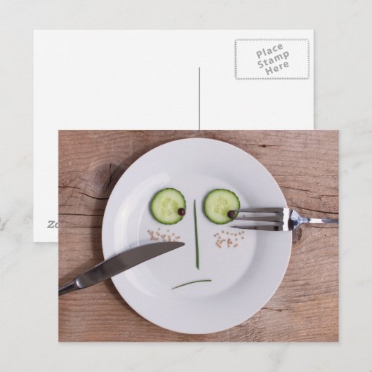 野菜顔 ポストカード (正面/裏面)
