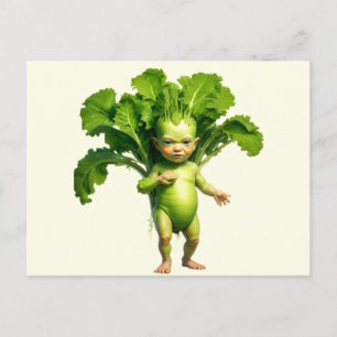 野菜風変わりベビー ポストカード