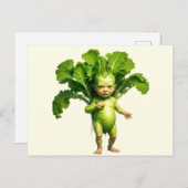 野菜風変わりベビー ポストカード (正面/裏面)