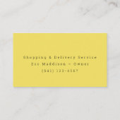 野菜食品デザイン配送サービス 名刺 (裏面)