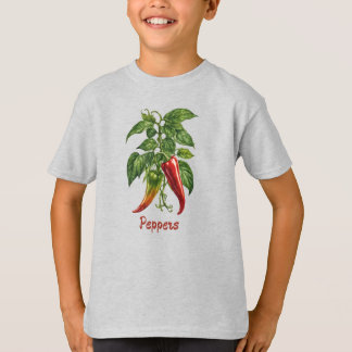 野菜12唐辛子,食べ物,野菜,ビーガン,農家 Tシャツ