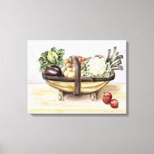 野菜1996年のtrugが付いている静物画 キャンバスプリント