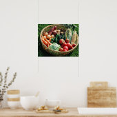 野菜5 ポスター (キッチン)