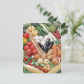 野菜6 ポストカード (スタンド正面)