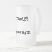 野菜: どんな食糧が食べるか フロストグラスビールジョッキ (正面右)