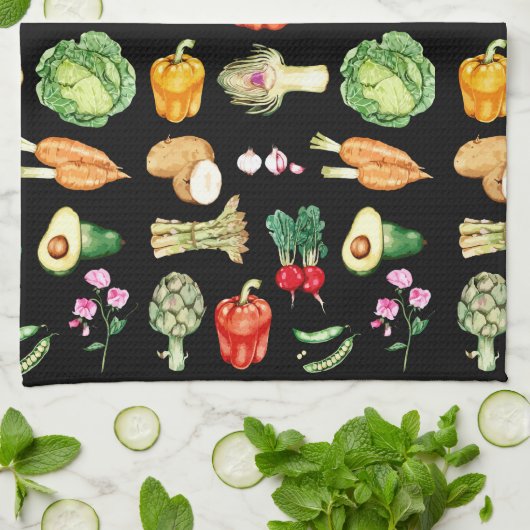 野菜 キッチンタオル (折り畳み)