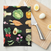野菜 キッチンタオル (四つ折り)