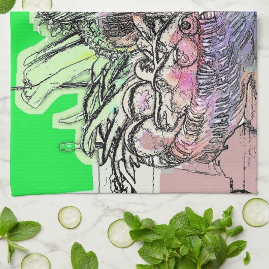 野菜 キッチンタオル (折り畳み)