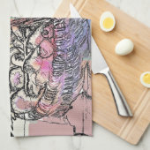 野菜 キッチンタオル (四つ折り)