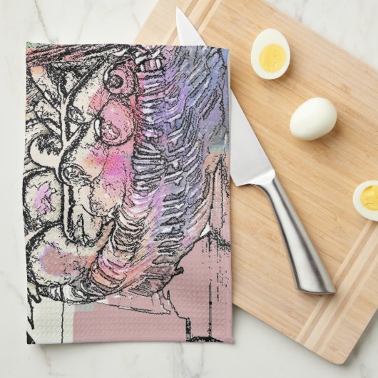 野菜 キッチンタオル (四つ折り)