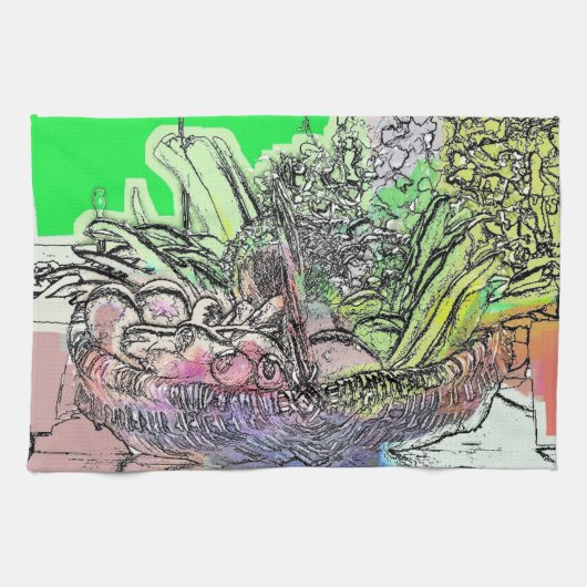 野菜 キッチンタオル (横)