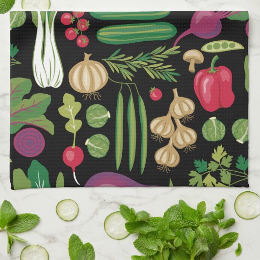 野菜 キッチンタオル (折り畳み)