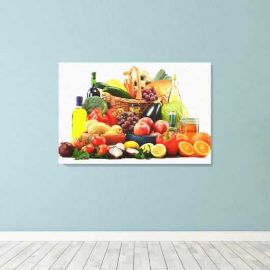 野菜 キャンバスプリント (インサイチュ (ウッドフロア))