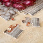 野菜 – サツマイモ、ニンニク、玉ねぎ ジグソーパズル (側面)