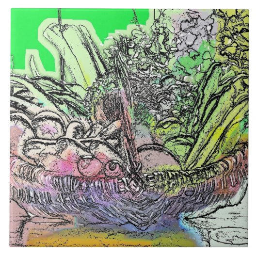 野菜 タイル (正面)