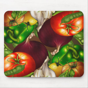 野菜・ハーブオーガニック自然生鮮食品 マウスパッド