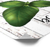 野菜&ハーブ素朴キッチンモダンウォールアート ポスター (角)