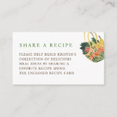 野菜 ファーマーズ マーケット ブライダル シャワー レシピ エンクロージャーカード (正面)