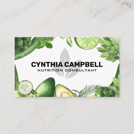 野菜 | 栄養士 名刺 (正面)