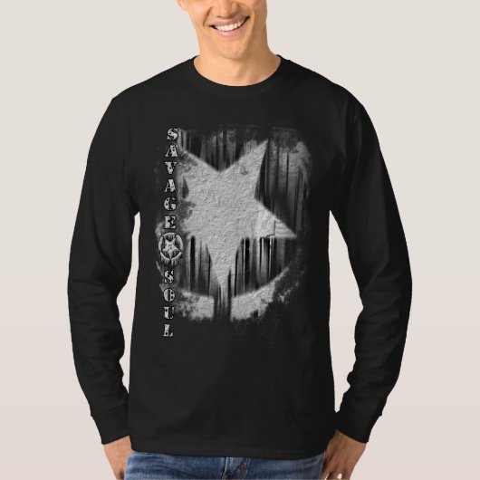 野蛮な精神Longsleeve Tシャツ (正面)