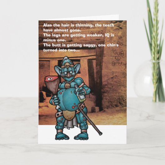 野蛮な誕生日 カード (正面)