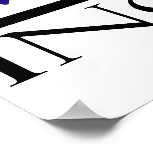 野蛮に傾く ポスター (角)