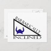 野蛮に傾く ポストカード (正面/裏面)