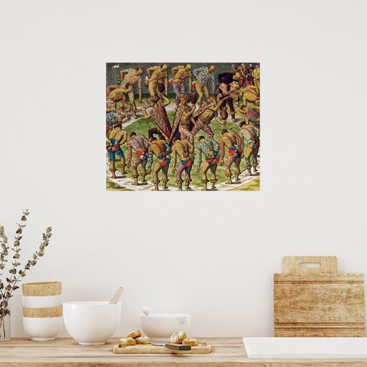 野蛮人お祝い ポスター (キッチン)