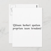 野蛮人があなたの個人宇宙に侵入しよう！ ポストカード (正面/裏面)