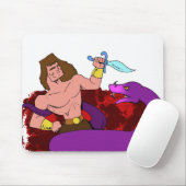 野蛮人対ヘビ マウスパッド (マウス)