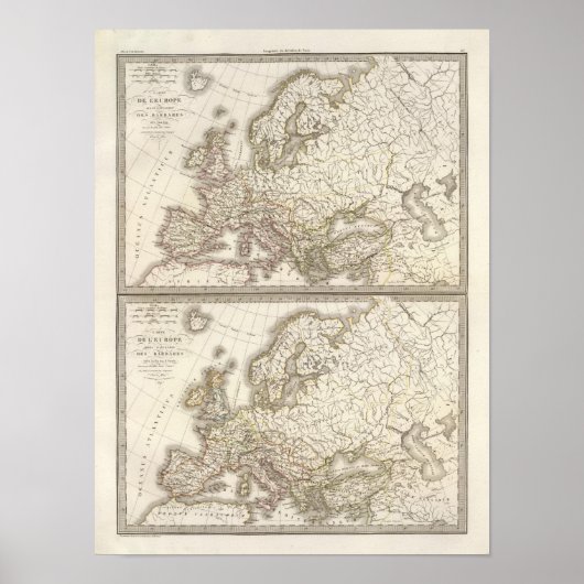 野蛮侵略の前のヨーロッパ ポスター (正面)