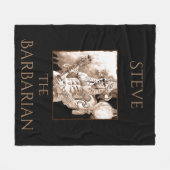 野蛮族パーソナライズされた兵 フリースブランケット (正面(横))