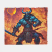 野蛮王 フリースブランケット (正面(横))