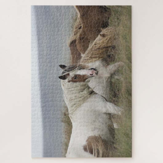 野馬の群れ ジグソーパズル (縦)