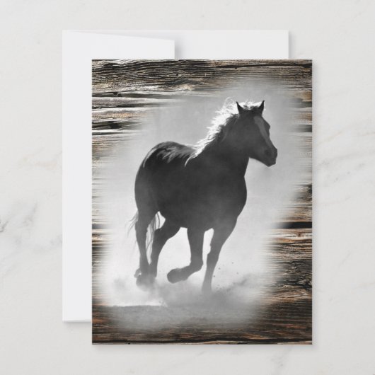 野馬の駆け足 ノートカード (正面)