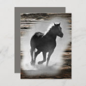 野馬の駆け足 ノートカード (正面/裏面)