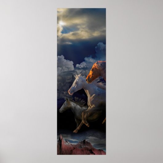 野馬精霊走明日まで ポスター (正面)