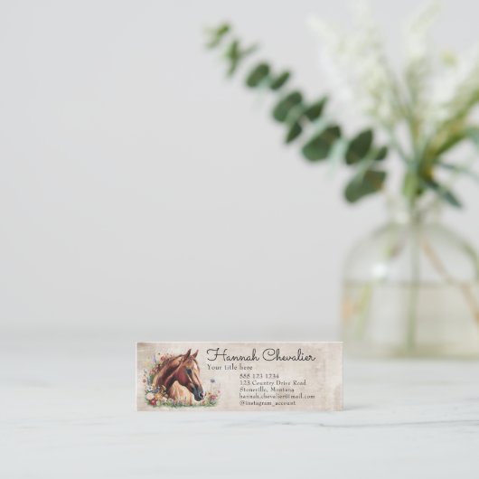 野馬馬 スキニー名刺 (スタンド正面)