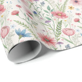 野魅力的花包紙 ラッピングペーパー (ロールコーナー)