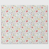 🌸野魅力的花包装紙🌸 ラッピングペーパー (フラット)