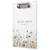 野鮮やか花 クリップボード (左)