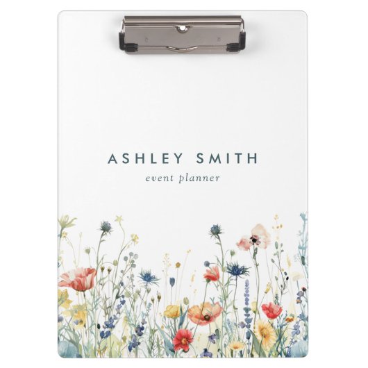 野鮮やか花 クリップボード (正面)