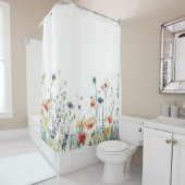 野鮮やか花 シャワーカーテン (インサイチュ)
