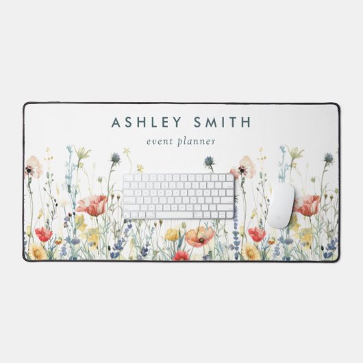 野鮮やか花 デスクマット (キーボード&マウス)