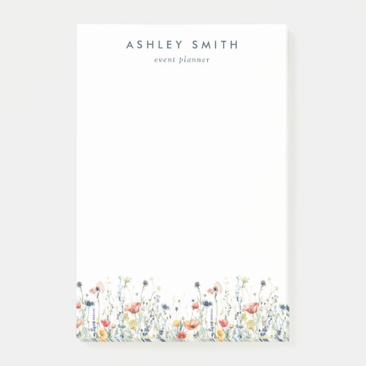 野鮮やか花 ポストイット (正面)